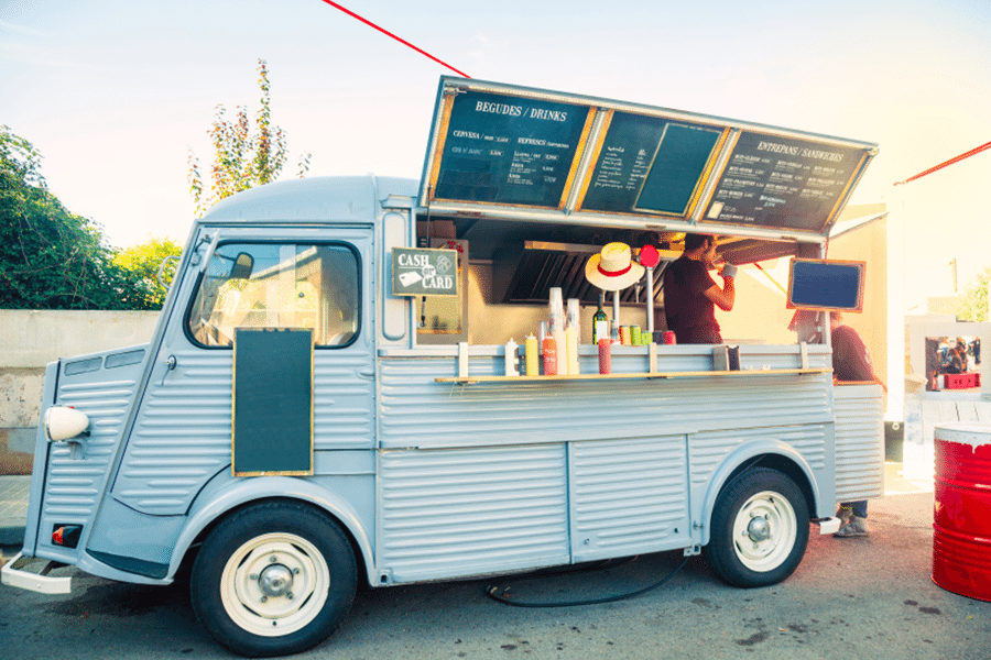 food truck se zdravým jídlem